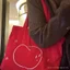 Túi Tote đơn giản dung tích lớn Corduroy Apple Thêu Retro Tất cả các trận đấu Túi đeo vai đi lại mùa xuân di động