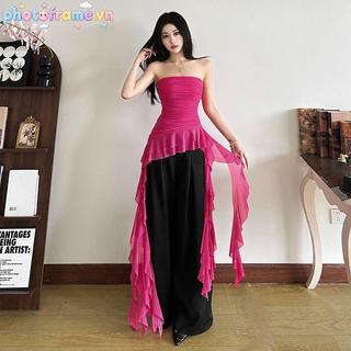 Áo nữ y2k retro ngọt ngào cho kỳ nghỉ mùa hè