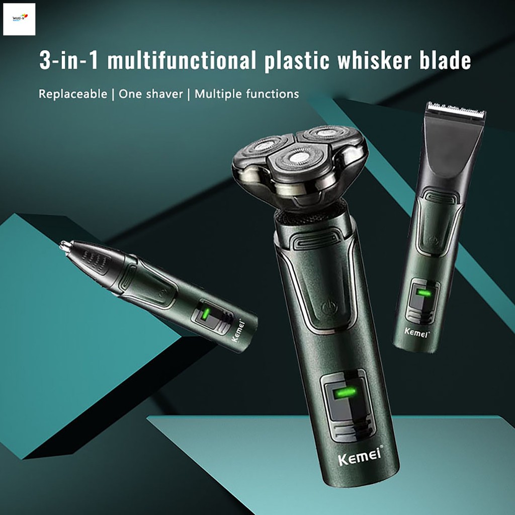 Máy cạo râu có thể sạc lại USB Máy cạo râu có thể giặt hoàn toàn tự động ướt & khô cho máy cạo râu gia đình