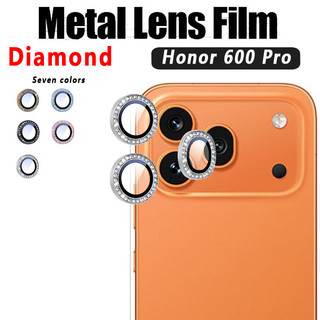 Kim Cương Kim Loại Camera Cho Honor 600 Pro 4G 5G 2026 Kính Cường Lực Bảo Vệ Vòng Cho Honor600Pro 600Pro Honor600 Honor600Lite 600Lite Vỏ Ống Kính
