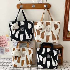 Phiên bản Hàn Quốc Nhật Bản Túi đựng mỹ phẩm tươi sống Bento Túi Tote thô phù hợp 26.4.27