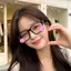 2 Khung Kính Thiết Kế Blush Cho Cosplay, Chụp Ảnh Và Mặc Hàng Ngày, Kính Mắt Anime Nhựa Nhẹ, Tùy Chọn Đen / Trong Suốt