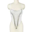 Dây xích đinh tán xương cá corset ôm body có miếng lót ngực, phù hợp mặc ngoài cho sân khấu và party