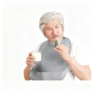 Yếm ăn chống nước cho người lớn tuổi tiện lợi Chống tràn،Mềm mại, thoải mái khi đeo