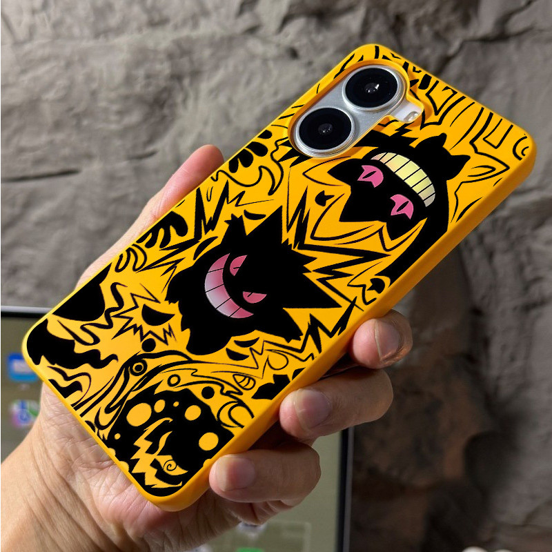Ốp Điện Thoại Cứng Micro Frosted Gengar Cho Redmi Turbo 5 Max Turbo 4 Pro POCO X8 Pro X7 X6 F8 F7 M8 Xiaomi 15T 14T 13T / Vỏ Redmi Chống Sốc / Vỏ POCO / Vỏ Xiaomi