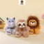 Rytanda Mô Phỏng Dễ Thương Sư Tử Tê Giác Otter Khỉ Ong Husky Cá Sấu Lừa Mặt Dây Chuyền Đồ Chơi Sang Trọng Cho Bé Trai Bé Gái Sang Trọng Búp Bê Móc Khóa Động Vật Gối Bé Quà Tặng Sinh Nhật Móc Khóa Móc Khóa