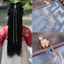 Phụ kiện tóc phong cách cổ Hanfu Trung Quốc với tua rua acacia và ngọc trai