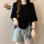 Áo thun ngắn tay dành cho nữ, thời trang mới mùa hè, dáng rộng và giản dị, áo thun giảm béo dành cho nữ