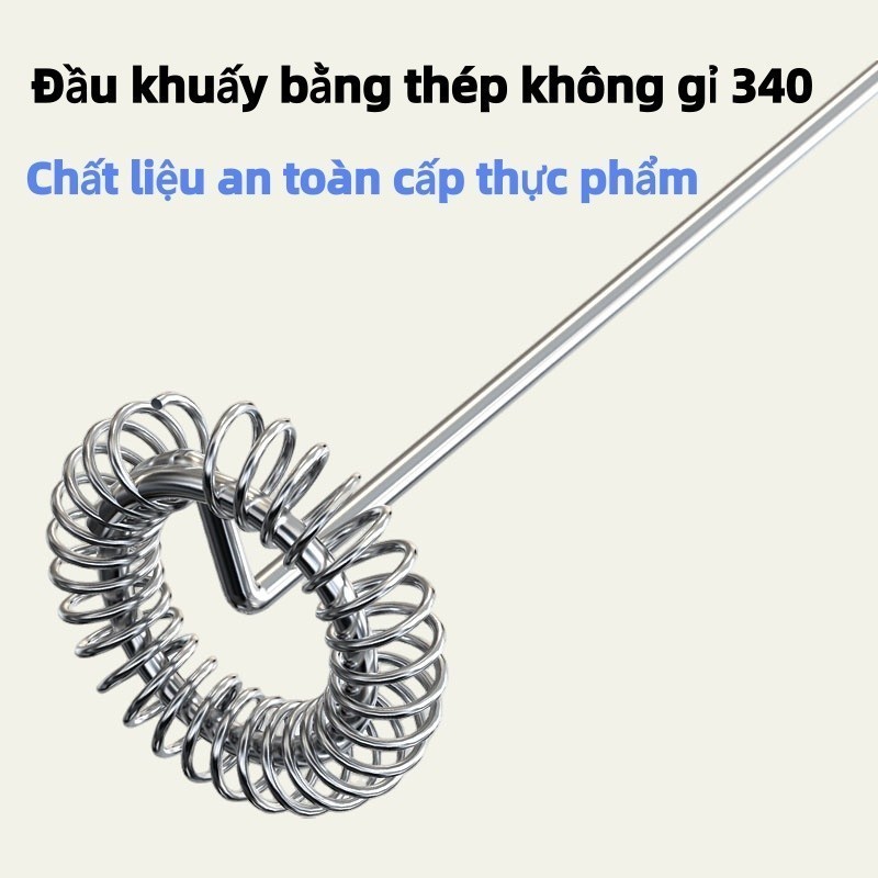 【🔥Bán chạy】Máy tạo bọt sữa cầm tay CLITON 3 trong 1: Đánh trứng, pha cafe, 3 tốc độ, sạc Type C!