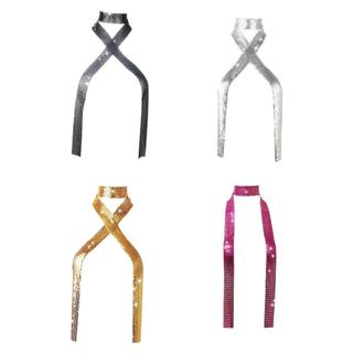Kim Sa Lấp Lánh Cổ Khăn Thời Trang Hàng Ngày Mặc Lấp Lánh Dài Đồ Bơi Đi Biển Cosplay Kim Cương Giả Cà Vạt Cà Vạt Cổ Khăn Cổ