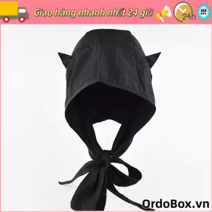 ORDOBOX Mũ Quỷ Nhỏ, Mũ Chui Đầu Phối Ren Màu Trơn, Thời Trang Áo Chui Đầu Phong Cách Nhanh Khô Khăn Choàng Hình Mũ Trùm Đầu Sử Dụng Hàng Ngày