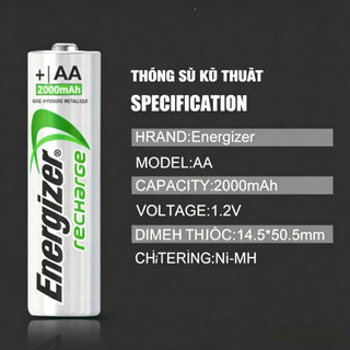 Energizer 1.2V AA / AAA 900mAh 2450mAh 800mAh 1300 mAh Pin sạc Ni-Mh 4 khe LCD Bộ sạc pin thông minh