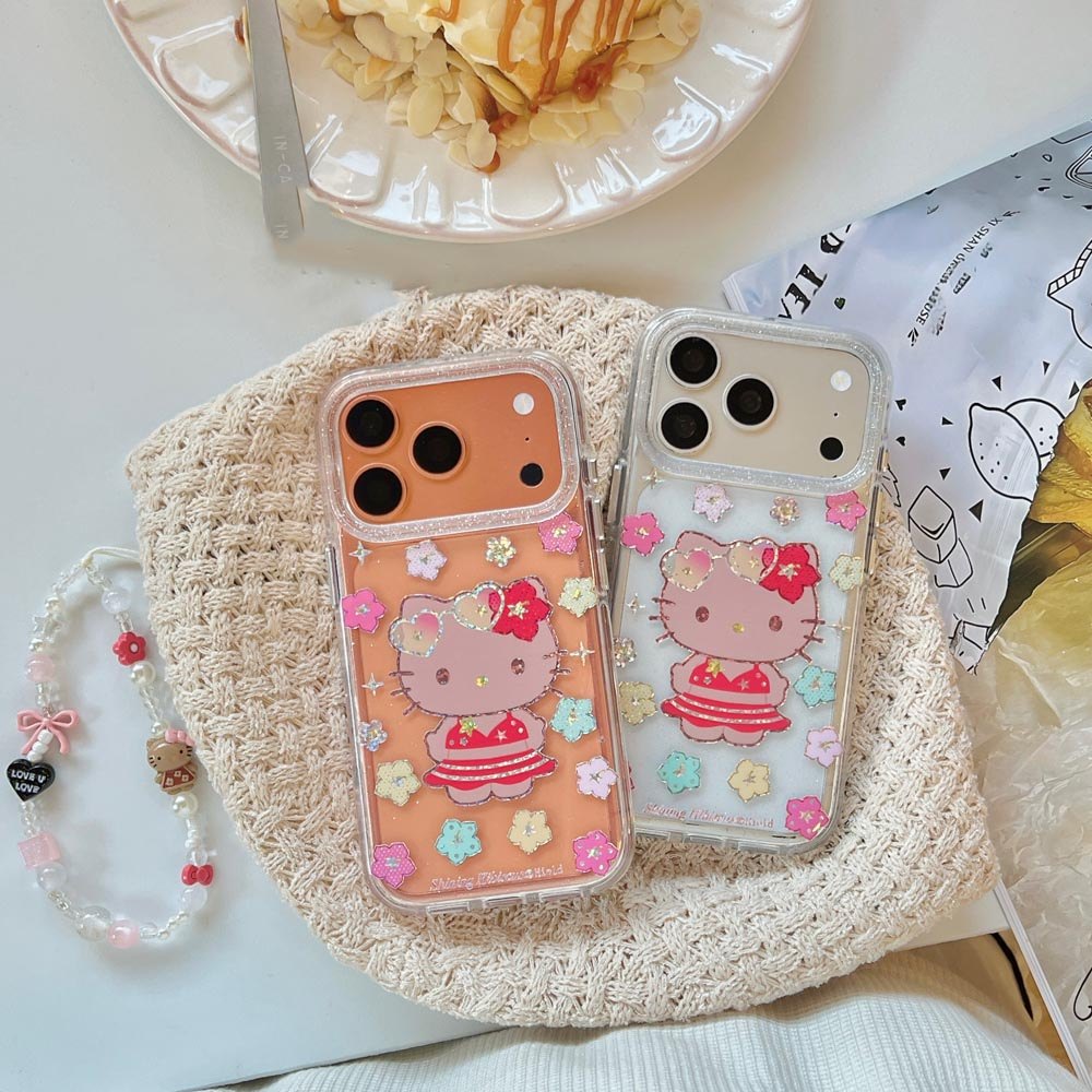 Ốp lưng cứng trong suốt Tương thích với iPhone 13 14 14Pro 14ProMax 15 15Pro 15ProMax 16 16Pro 16ProMax 17 17Pro 17ProMax Ốp họa tiết mùa hè