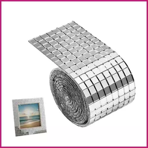 Gạch Disco 5mm X 5mm Nhãn dán kính khảm vuông tự dính 1600 miếng Dải vũ trường cho cửa hàng nhà bếp gia đìnhidaevn