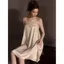 Bộ đồ ngủ bằng lụa băng Pháp dành cho nữ Phong cách mới Mùa hè riêng tư Loose Sexy Bud...