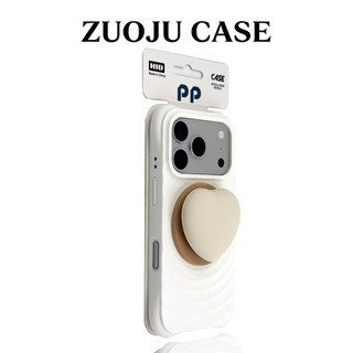Ốp điện thoại di động tương phản màu sóng cao cấp tình yêu khung từ tính cho iPhone17 16 15 14 13 12 11 Pro Max bảo vệ camera chống sốc chống rơi mặt sau mềm