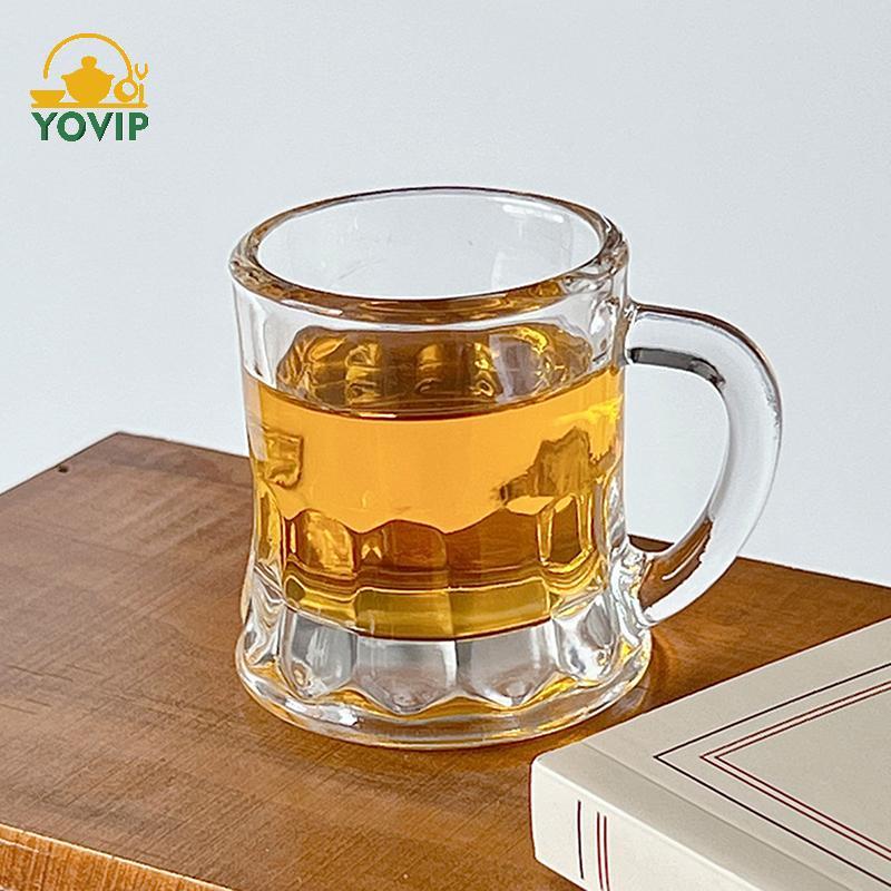 YOVIP 50ml Mini Pha Lê Trong Suốt Bia Whisky Kính Thiên Thần Bền Đẹp Cốc Cà Phê Dễ Thương Rượu Sake Hàn Quốc Barware Thanh Ăn VN