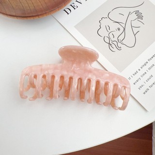 Kovoi / Phong Cách Hàn Quốc Cao Cấp Acetate Tóc Nữ Đầu Tròn Đôi Hàng Răng Kẹp Lưng Đầu Tóc Top Kẹp Đuôi Ngựa Phụ Kiện Tóc