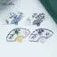 AqToCna 10 Chiếc Phong Cách Trung Hoa Vintage Tre In Quạt Quyến Rũ Cho Bông Tai Móc Khóa DIY Mặt Dây Chuyền Trang Sức Làm Chất Liệu Phụ Kiện AqToCna
