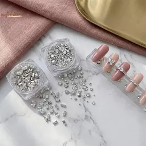 TRTR Hình trái tim phẳng trong suốt cho hộp nghệ thuật làm móng Bộ dụng cụ nâng cao thủ công VN