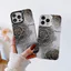 Ốp Lưng Cho OPPO A5X A3 A96 A95 A76 A74 A60 A58 A57 A53 A38 A18 A17 A16 A15 A7 A5 Reno 14 13 12 11 10 Pro 8 7Z 8Z 6 Mạ Acrylic IMD Case Họa Tiết Hoa Đen CYIM423
