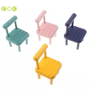 Ghế Mini 1: 12 Nhà búp bê Ghế thu nhỏ Ghế gấp Ghế bành Ghế trang trí nhà Đồ chơi đẹp