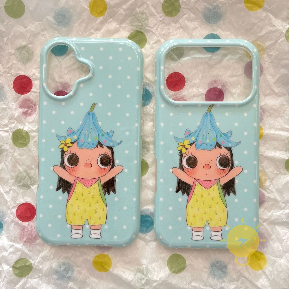 Phone Case For iPhone 17 Pro Max 16 15 14 13 TPU Chain Lily Aesthetic Korean Cute