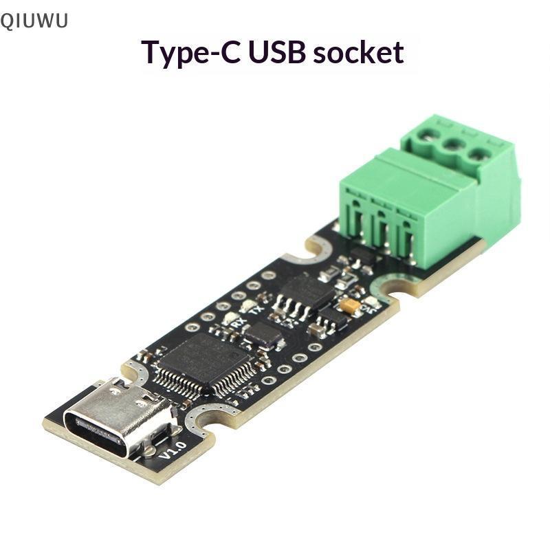 Bộ chuyển đổi USB sang CAN chuyên nghiệp QIUWU 1 chiếc Hỗ trợ Firmware Klipper có thể gập lại cho hệ thống giám sát dữ liệu thời gian thực.