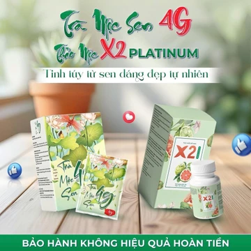 (combo) Trà mộc sen - trà thảo mộc làm đẹp dáng hôp 15 gói trà