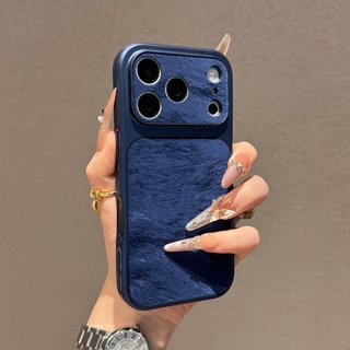 Mạ Điện Ống Kính Cửa Sổ Lớn Họa Tiết Voan Acrylic Ốp Lưng Điện Thoại iPhone 17Pro Max 13 14 15 16 Promax Chống Sốc Nam Nữ Vỏ Di Động
