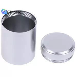 1x Hộp Đựng Chống Kín Hơi Bạc Nhôm Herb Sh Kim Loại Kín Bình Trà Đẹp