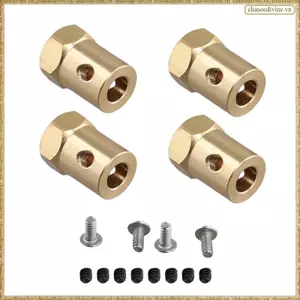 4 Bộ Chuyển Đổi Lục Giác Bánh Xe Bằng Đồng 5 Mm Đến 12 Mm Cho B14 B16 C14 C24 MN D90 D91 MN99S RC Xe Nâng Cấp Phần