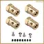 4 Bộ Chuyển Đổi Lục Giác Bánh Xe Bằng Đồng 5 Mm Đến 12 Mm Cho B14 B16 C14 C24 MN D90 D91 MN99S RC Xe Nâng Cấp Phần