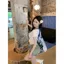 Mùa hè Pure Desire Style Hot Girl Slim-fit Áo thun ngắn tay phong cách mới Học sinh bên trong Dây đeo nhỏ Hai @ -