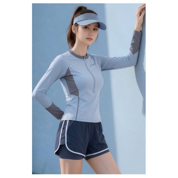 Bộ Bơi Nữ Chuyên Dụng Yuke 7402 - Thiết Kế Khóa Kéo Tiện Lợi, Chất Liệu Cao Cấp Nhanh Khô