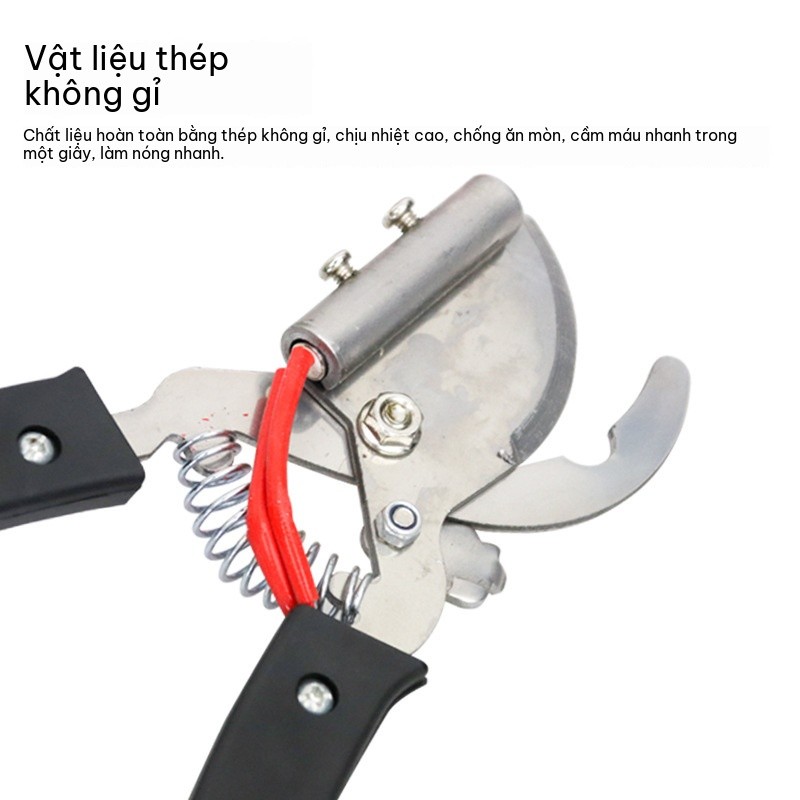 Kéo đốt điện cắt đuôi lợn cao cấp kéo bấm răng lợn con thiết bị cắt đuôi cừu Không chảy máu,Trang trại chăn nuôi lợn