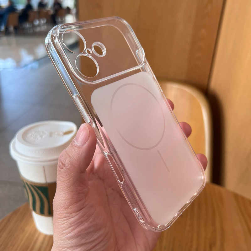 Ốp Lưng Trong Suốt Hồng Cho IPhone 17 16 15 14 13 12 Pro Max Từ Tính Chống Sốc Bảo Vệ Camera Thời Trang đẹp Mắt | BigBuy360 - bigbuy360.vn