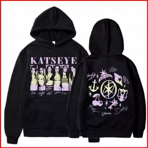 YB1 Retro Katseye Vintage Áo Kpop MANON SOPHIA DANIELA LARA hoodie MEGAN MOONCHAE BY1