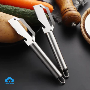 Dụng cụ gọt vỏ trái cây bằng thép không gỉ đa năng dùng trong nhà bếp và rau củ.