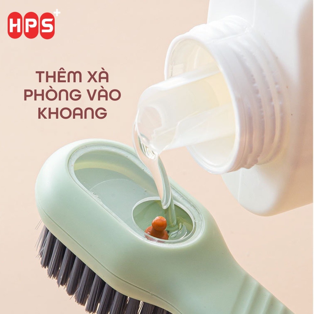 Bàn Chải Cọ Rửa Đa Năng HomeMate 3 Trong 1 Có Bình Chứa Nước Giặt, Bàn Chải Chà Giày Giặt Đồ Cọ Sàn Tiện Lợi