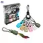 XOITOP Mực Jig Mồi Bảo Vệ Bộ 6 Webfoot Bạch Tuộc Egi Móc Bao Da Mực Ô Mồi Mũ Với Carabiner Câu Chuyện Câu Cá VN