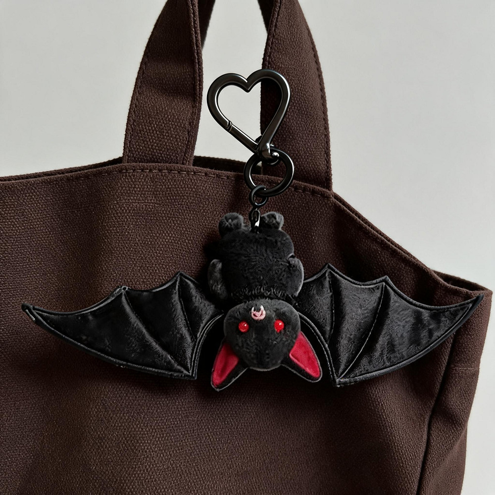 Bat Plushie Móc Treo Túi Ma Cà Rồng Dễ Thương Quyến Rũ Phong Cách Gothic Móc Khóa Quà Tặng Ngày Lễ