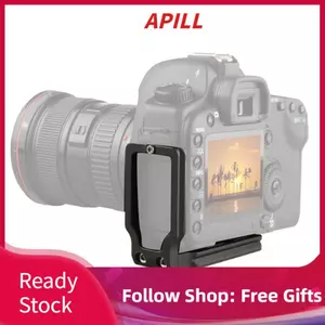 Apill Giá đỡ máy ảnh Hợp kim nhôm Tấm tháo nhanh 1/4in Lỗ gắn để chụp ảnh EOS 5D Mark