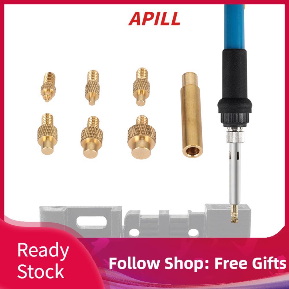 Apill Bộ Nhiệt Lắp Đầu Cho Kích Cỡ M2 M2.5 M3 M4 M5 M6 1/4 Inch M8 Mỏ Hàn 3D Máy In Người Dùng Đa Năng 936 Đầu Đầu