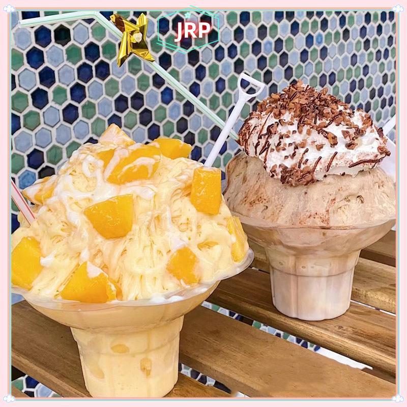 JRP 50 Chiếc Cốc Nón Tuyết Dùng Một Lần Bát Hình Hoa Cho Icy Treats Thực Phẩm Đứng Lễ Hội Tiếp Liệu JRP