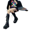 Giày bốt đế dày nâng cao 12cm Nữ Hot Girl Punk Phong cách cos Giày hợp thời trang Phù hợp với dáng ôm hơn Nhìn nhỏ Cao Hiệp sĩ Bo