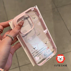 Đối với iPhone 16 15 14 12 11 Pro Max X XR XS Max 7 8 Plus Vỏ điện thoại động vật Acrylic Hard Case LBK