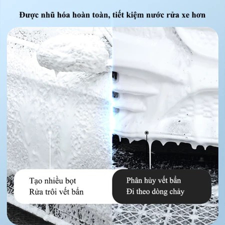 Bình Xịt Tạo Bọt Tuyết Rửa Xe HomeMate 2L – Bình Phun Bọt Cầm Tay Kèm Đầu Chống Gió, Bình Tưới Cây Đa Năng