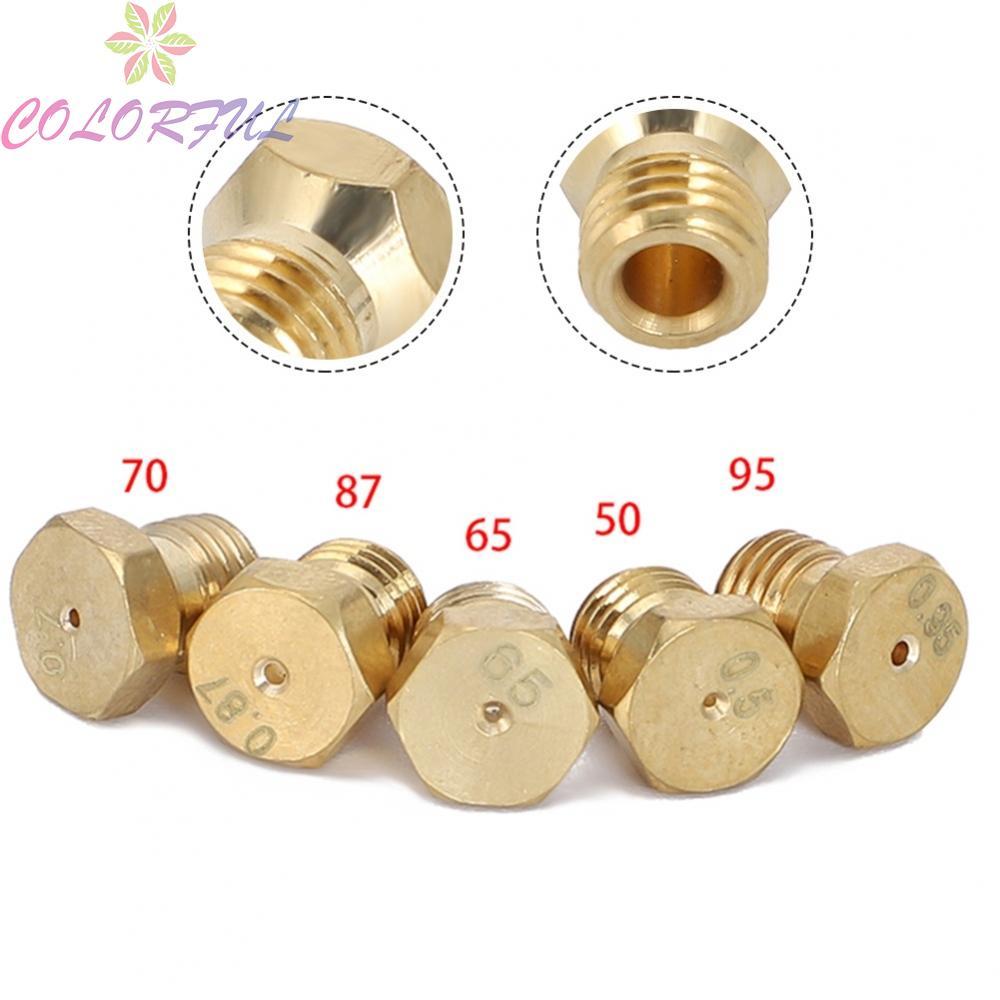 Propane Injector Color: Gold Nozzle Sizes 0.5, 0.65, 0.7, 0.87, 0.95 For Cooking