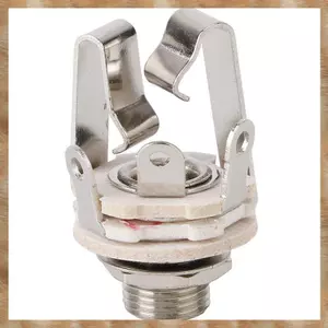 Jack 6.5 Đầu Nối Cáp Âm Thanh Hai Kênh Cắm Ổ Cắm Có Công Tắc Stereo 6.5 Nữ Cho Đàn Guitar